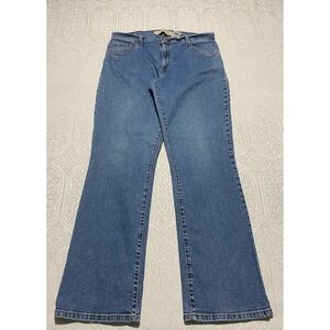 Levis 550 Classic Relaxed Boot Cut Jeans Womens Size 14 M‎ Medium Wash Denim